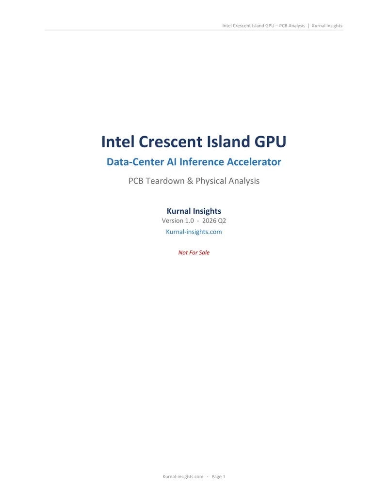 Intel Crescent Island GPU – PCB Analysis